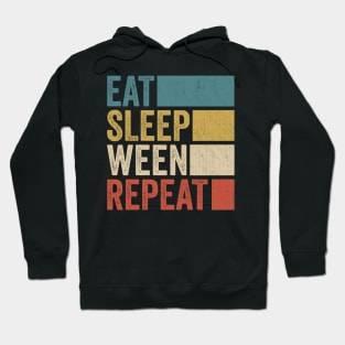 Funny Eat Sleep Ween Repeat Retro Music Fanart Vintage Hoodie